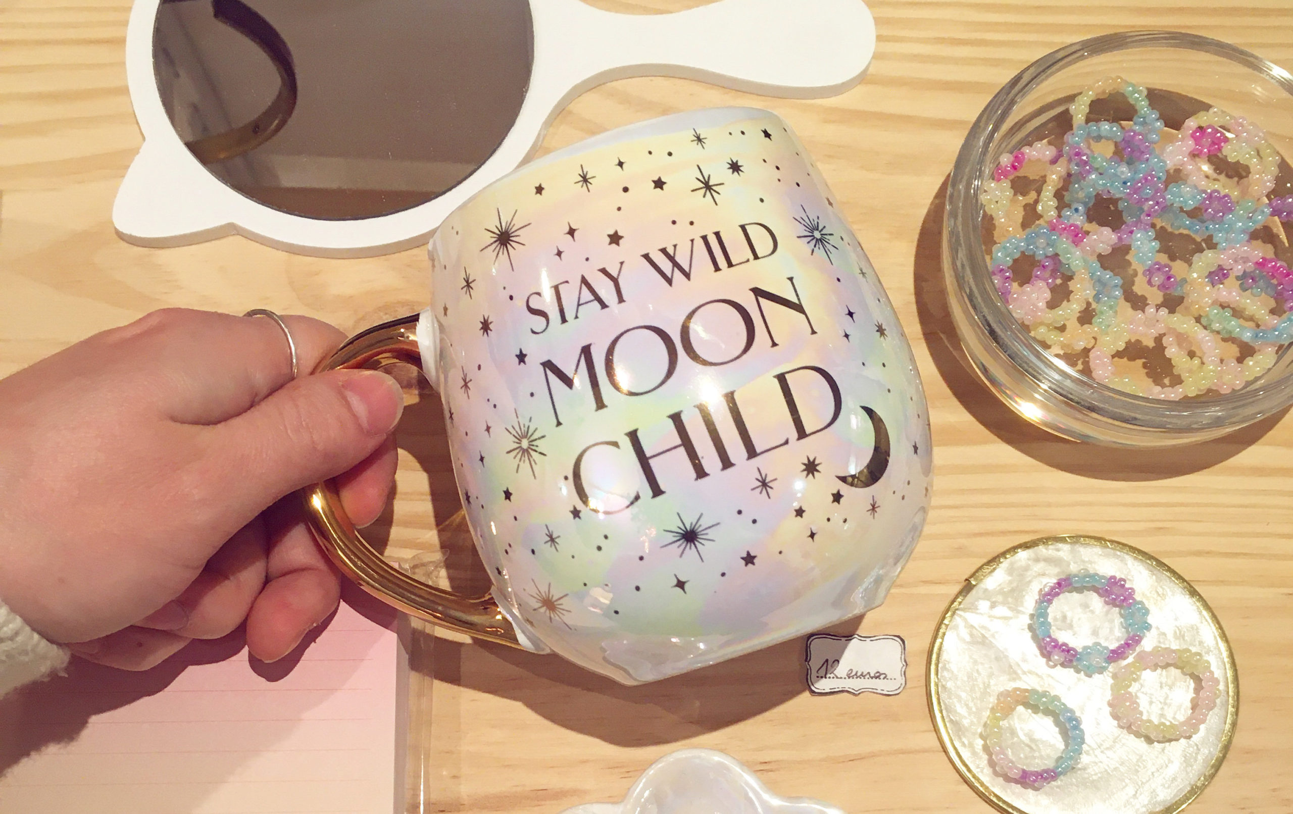 tasse mug thé teatime stay wild moon child lune enfant sauvage lunaire galaxie pastel irisé sorcière lyon happy sisyphe concept store