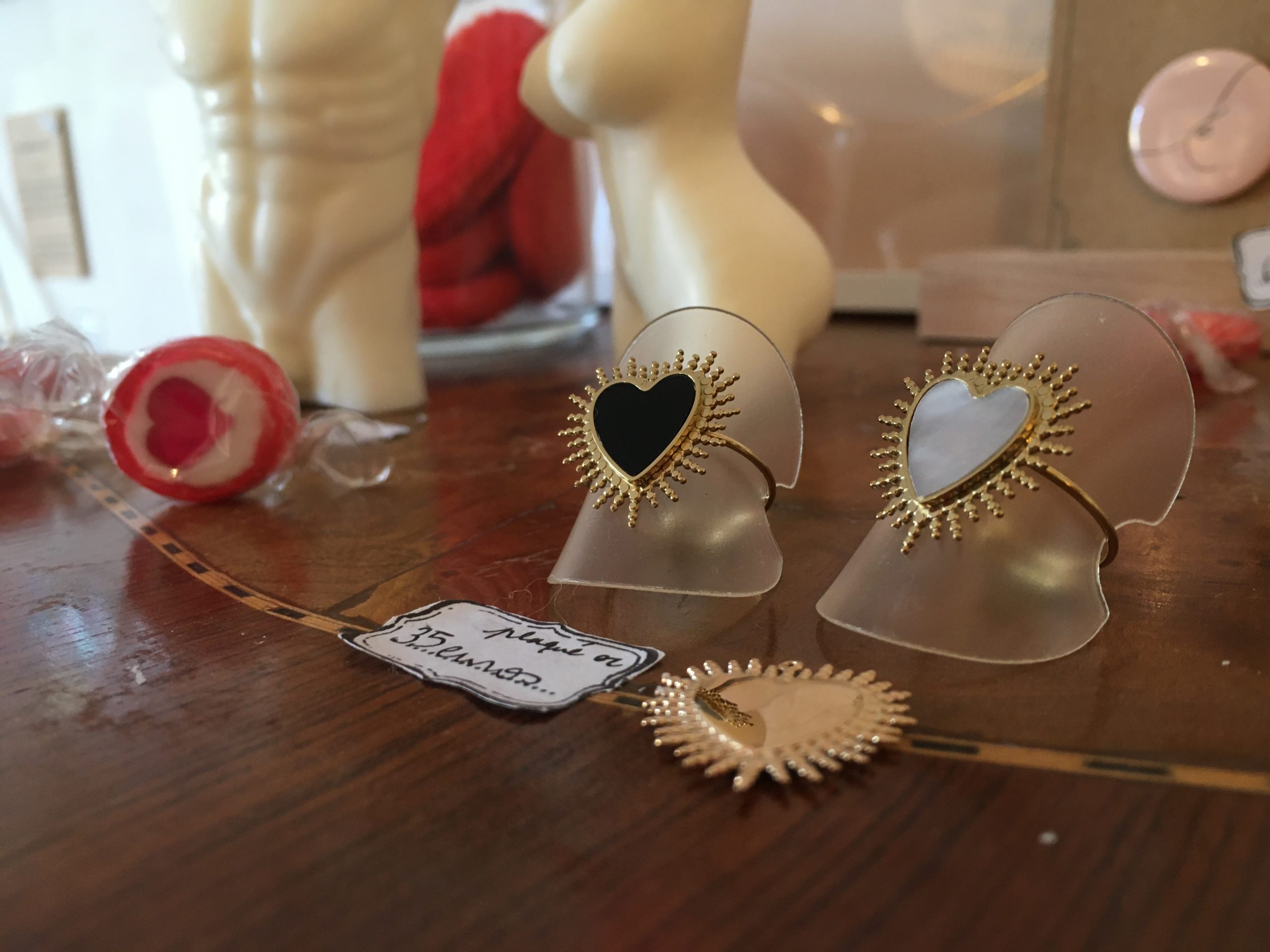 Bague ex voto coeur exvoto coeur acier inoxydable lyon happy sisyphe boutique concept bijoux sorcière grigri talisman