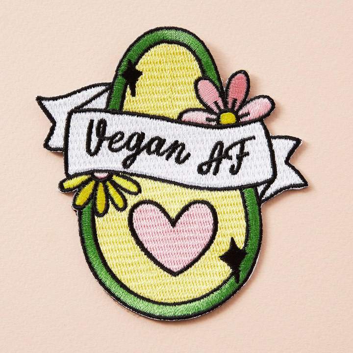 Patch vegan AF thermocollant avocat coeur fleurs Happy Sisyphe Boutique lyon