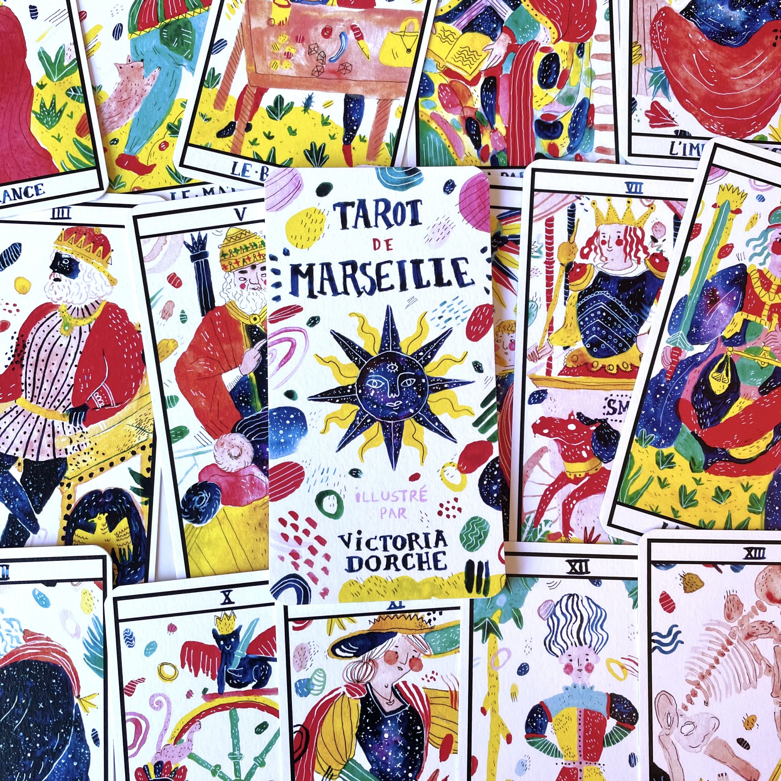 tarot de marseille illustration victoria dorche paris france made in fait main print aquarelle sorcière witchy rider waite lyon happy sisyphe boutique concept store evenement évènement aprèm tirage cartes oracles atelier initiation apprendre à tirer les cartes