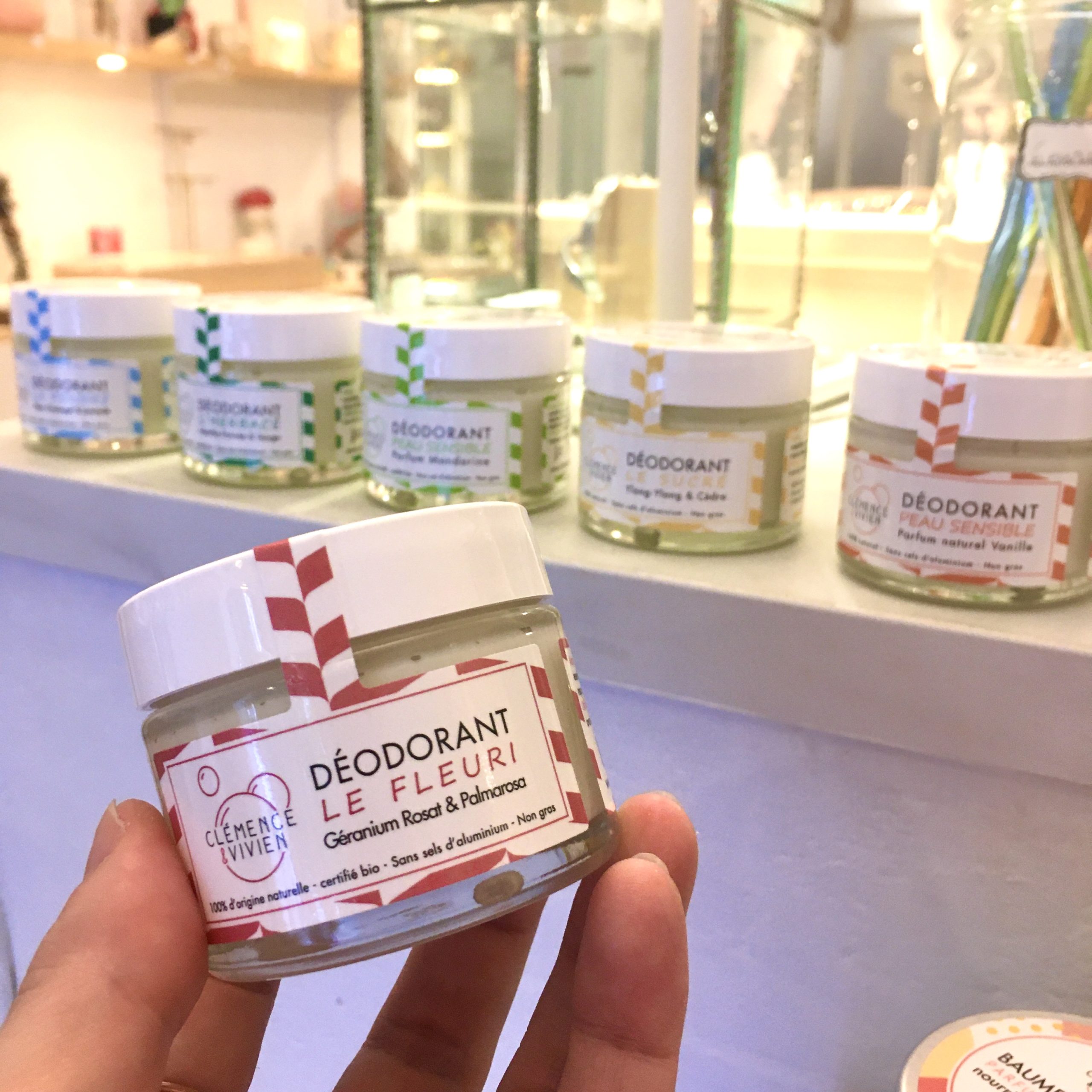 boutique lyon happy sisyphe concept store zéro déchet éco responsable vrac made in france créateur fait main bio naturel huiles essentielles déodorant deodorant naturel crème clémence et vivien