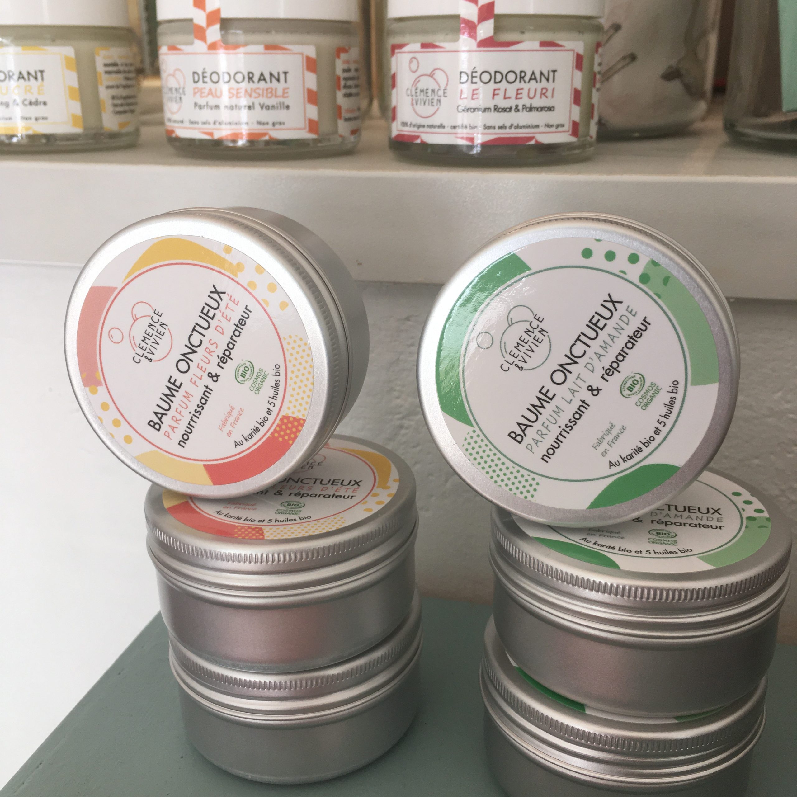 boutique lyon happy sisyphe concept store zéro déchet éco responsable vrac made in france créateur fait main bio naturel huiles essentielles multiusage crème naturel baume clémence et vivien