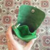 happy sisyphe lyon boutique créateurs cadeaux idée maroquinerie fait main cuir paillette pratique petit porte feuille portefeuille monnaie mini extra fin plat