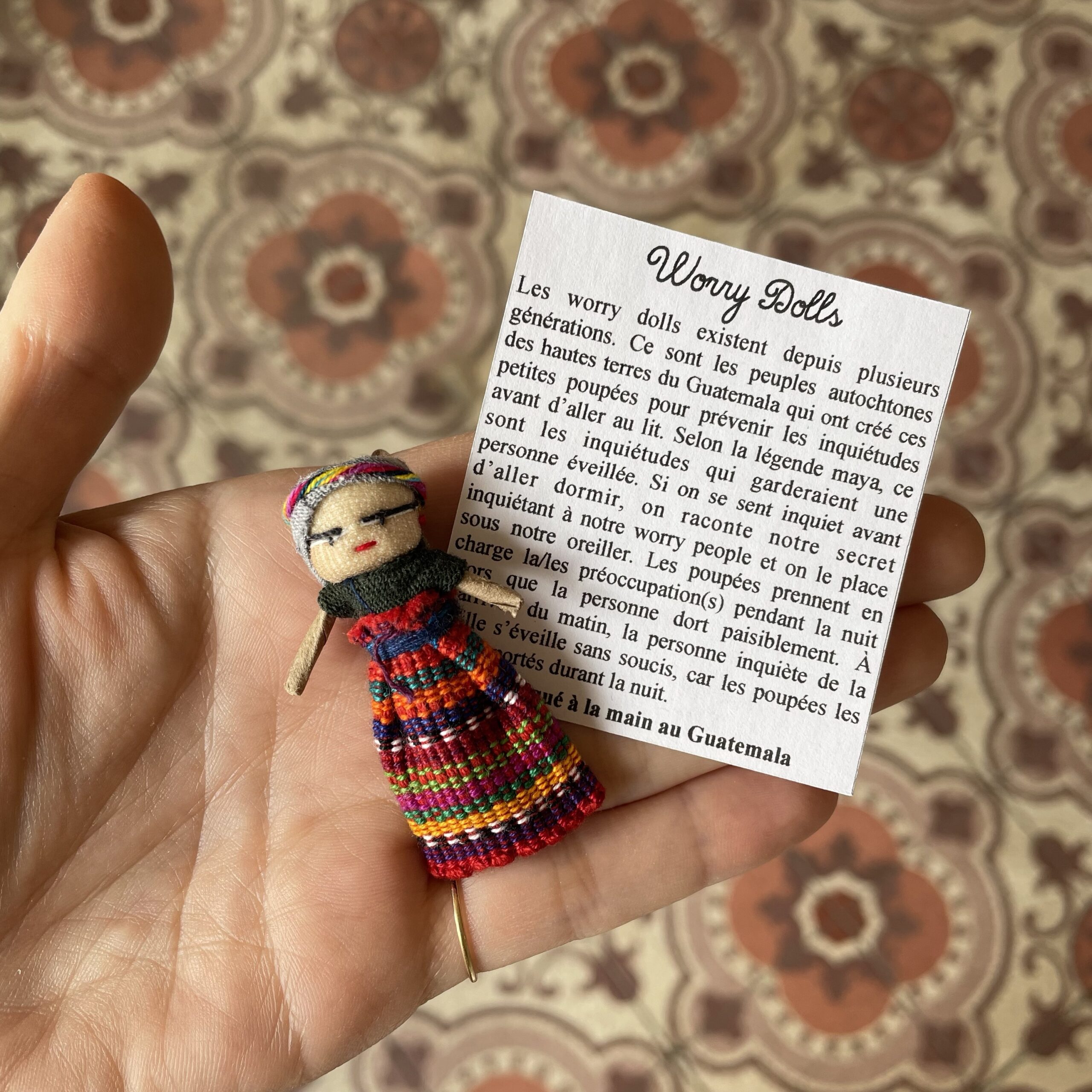 «Worry Dolls» Poupée tracas du Guatemala
